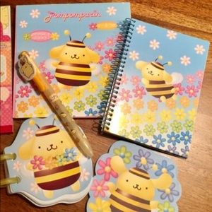Sanrio Hello Kitty Pom Pom Purin Note Pad Bundle